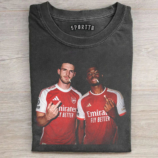 Arsenal-Declan Rice ＆ Bukayo Saka Tee