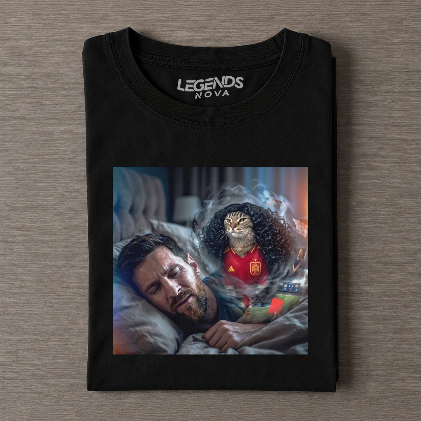 Marc Cucurella Cat & Messi Funny T-shirt