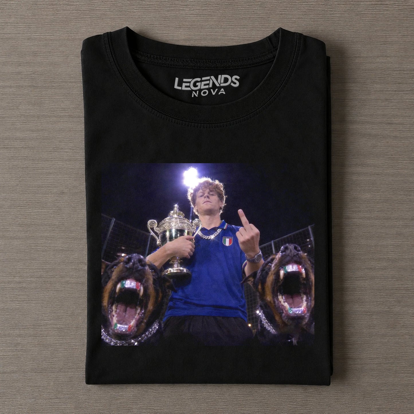 Wimbledon 2026 Men's Singles Champion Italy Jannik Sinner T-shirt