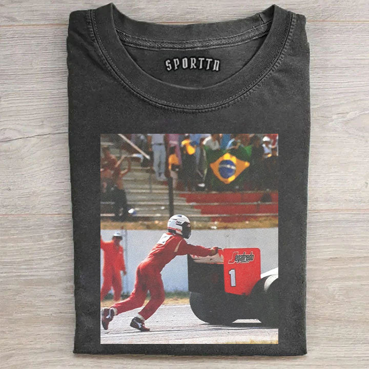 Alain Prost’s Famous Push Legend F1 T-shirt