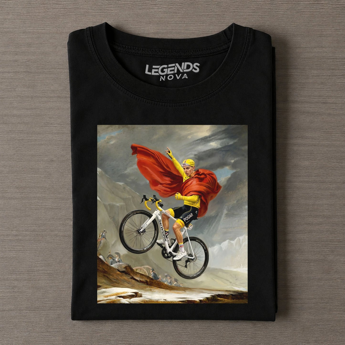 Pogacar Tour de France Alpine Conqueror Funny Vintage T-shirt