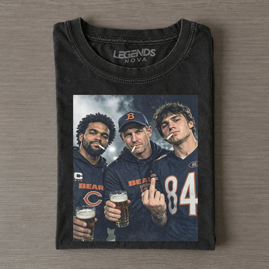 Colston Loveland & Caleb Williams & Ben Johnson Football Shirt