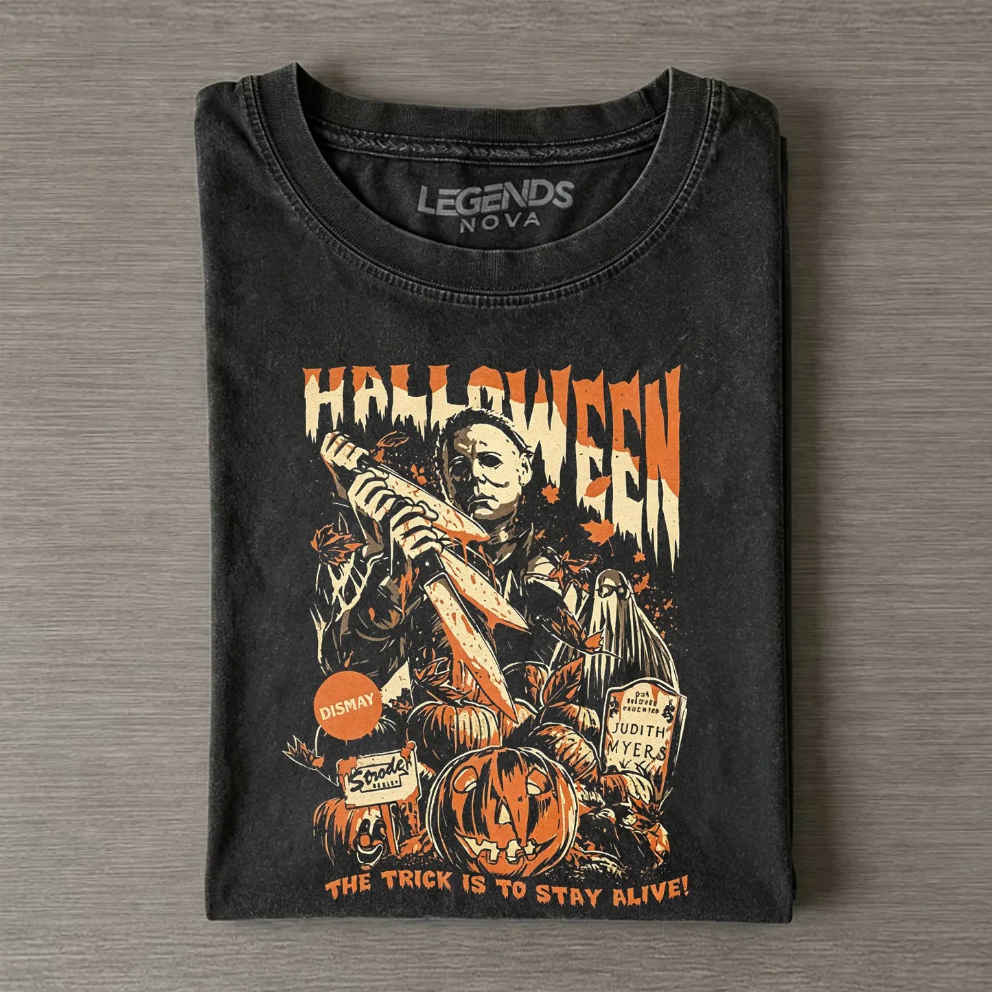 Retro Horror Movie Graphic T-shirt