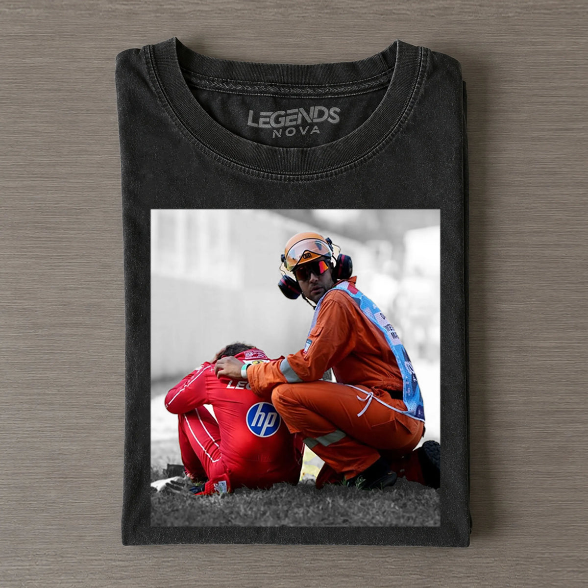 F1 Monza GP Charles Leclerc Crash Iconic Shot T-shirt