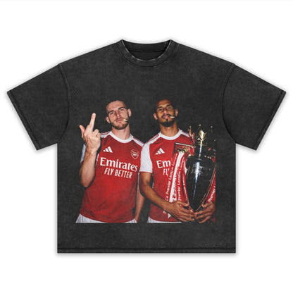 Arsenal-Declan Rice ＆ William Saliba Tee
