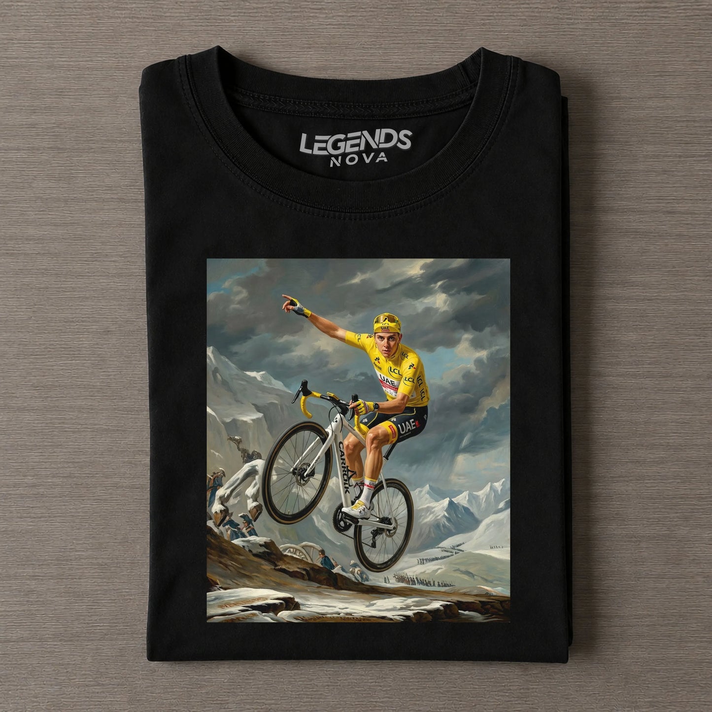 Pogacar Tour de France Alpine Conqueror Funny Vintage T-shirt