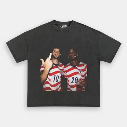 Christian Pulisic & Folarin Balogun USA TEE 1.9