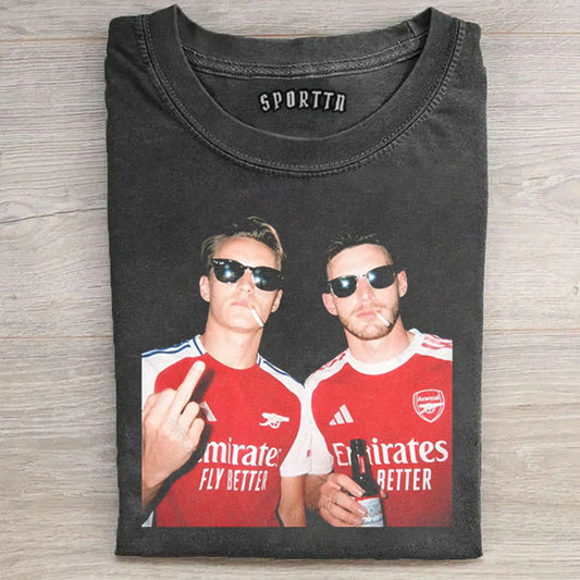Arsenal-Declan Rice ＆ Martin Ødegaard T-shirt