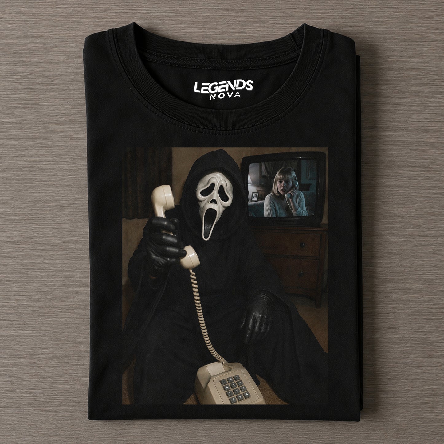 Vintage Halloween Funny Ghostface Tee
