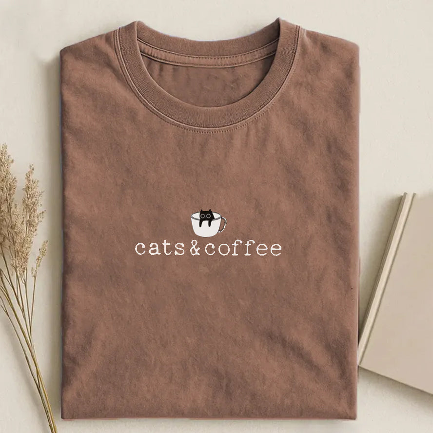 Cats And Coffee T-shirt