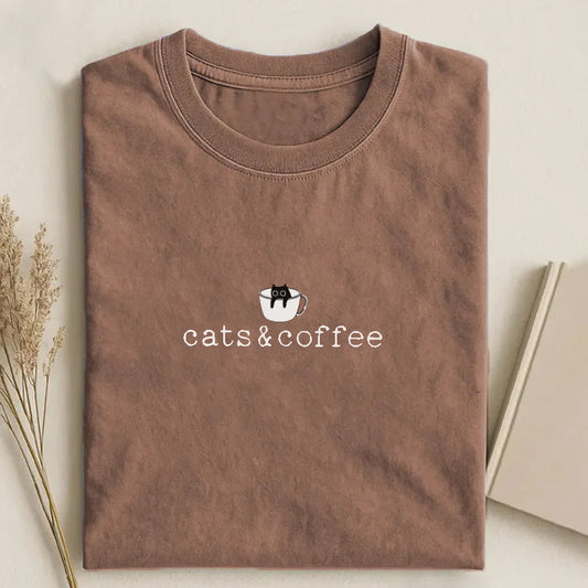 Cats And Coffee T-shirt
